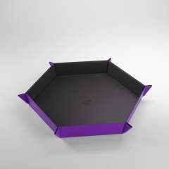 Magnetic Dice Tray Hex Black/Purple 1