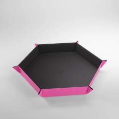 Magnetic Dice Tray Hex Black/Pink Terningbrett 1