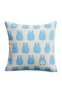 Totoro Silhouette Blue Pillow 45x45 cm 1