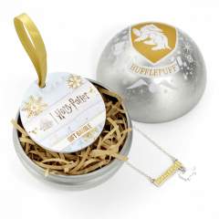 House Hufflepuff Gift Bauble with Necklace 1