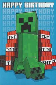 Minecraft Happy Birthday Creeper 1