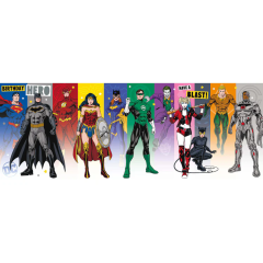 Justice League Foldout Card 1