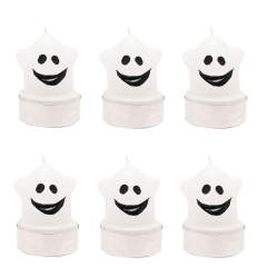 Ghost Candles Set of 6  1