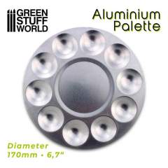 Round Aluminium Mixing Palette 1