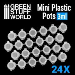 Mini Plastic Pots 3 ml (24) 1