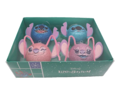 Stitch and Angle Faces Bauble 4-Pack 1