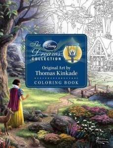 Disney Dreams Collection Thomas Kinkade Studios Coloring Book 1